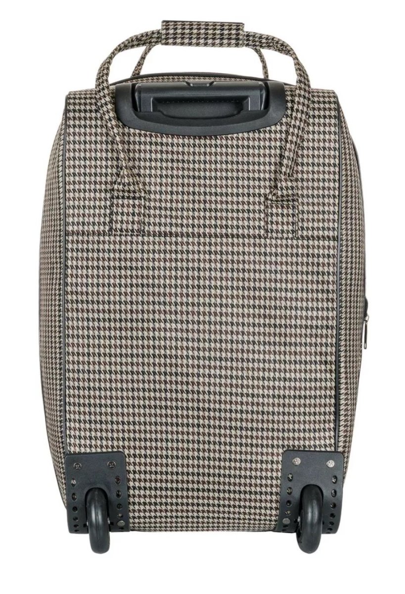 М-7301 Сумка на колесах дизайн гусиная лапка (Бежевый/55*26*35/полиэстер/NTL Continent)