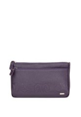 78501 Косметичка ЛЕНА ЧЕРНИКА кожа флотер черника тиснение кэж. (Синий/натуральная кожа/Esse)