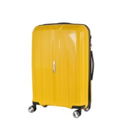 EN8520-24-7 Чемодан 4-х колесный 100% полипропилен FABRETTI (Желтый/47*70*24/полипропилен/M)