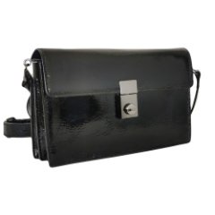 18G Сумка женская натуральная кожа (black) (черный/натуральная кожа/Redmond)