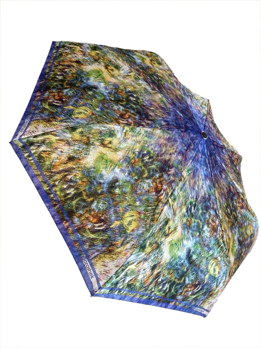 637294 Зонт женский 3 сл.,полный автомат,сатин,облег.ручка пласт. прямая (Мультиколор/8-55/сатин/Goroshek)