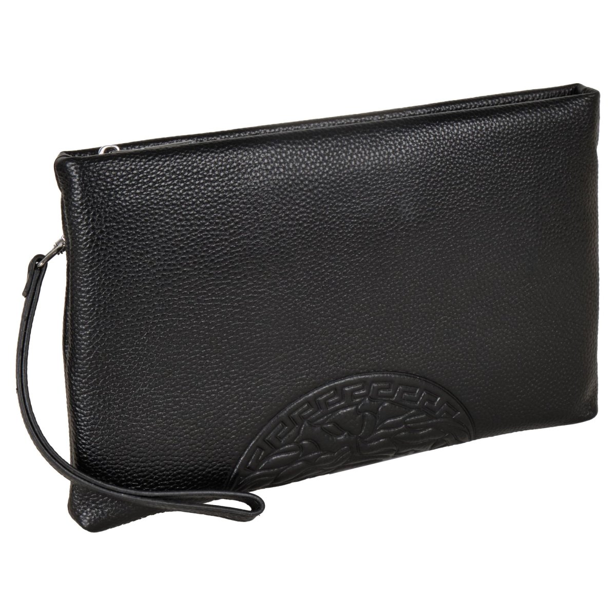 948 Сумка мужская натуральная кожа (черный) (черный/27*17*2/натуральная кожа/0,27 кг/0,9 литров/Polar)