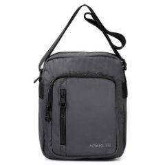 1011-3 (FABRETTI) Сумка мужская 100% нейлон (серый/21*26*9/нейлон/FABRETTI)