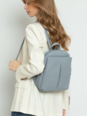 1005VN Рюкзак женский Голубой (Голубой/23,5*28,5*11/Экокожа/Richet)