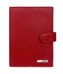 443-46 Обложка д/автодок-ов натуральная кожа KARYA (Красный/9,5*13,5*1,5/натуральная кожа/KARYA)