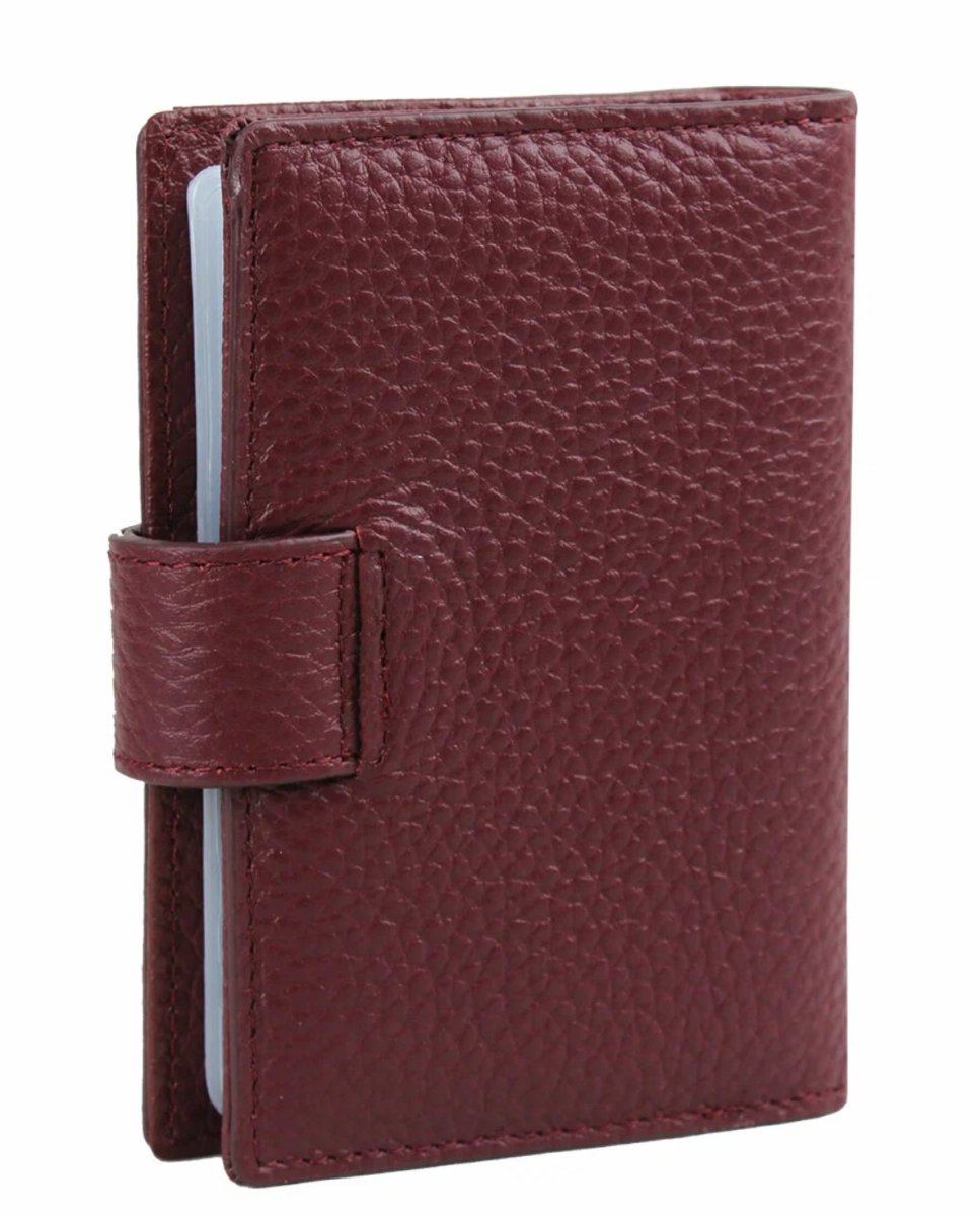 42003-135 Maroon Визитница (Malgrado) (бордовый/7,5*11*1,5/натуральная кожа/Malgrado)