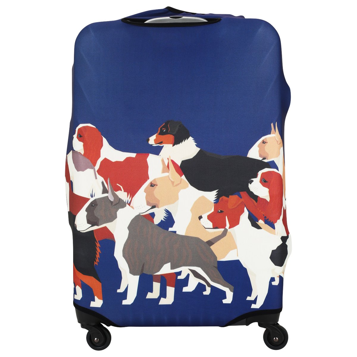 EBHZJL04-L Чехол для чемоданов (Dog Huddle) (полиэстер/L)