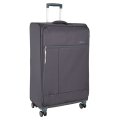 Р2322 (3-ой) D.Grey (28) чемодан большой тканевый облегченный (Серый тёмный/46*78*28/полиэстер/L/3,3 кг/91 литр/Polar)