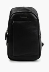 L15634-2 (FABRETTI) Сумка мужская натуральная кожа (черный/16,5*27,5*6/натуральная кожа/FABRETTI)