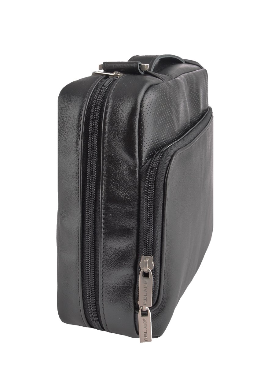 67469 Сумка МЭТЬЮ SPORT кожа перфорированная черный (Черный/21*24*7/натуральная кожа/R.Blake)