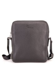 102-81524-1 Сумка мужская кожа (Пеллекон) (черный/22*19*7/натуральная кожа/PELLECON)