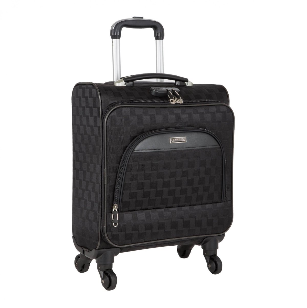 П7106 (черный) сумка Пилотнов.дубл.метал.каркас 4 колеса (Черный/38*51*19/полиэстер/S/2,55 кг/36 литров)