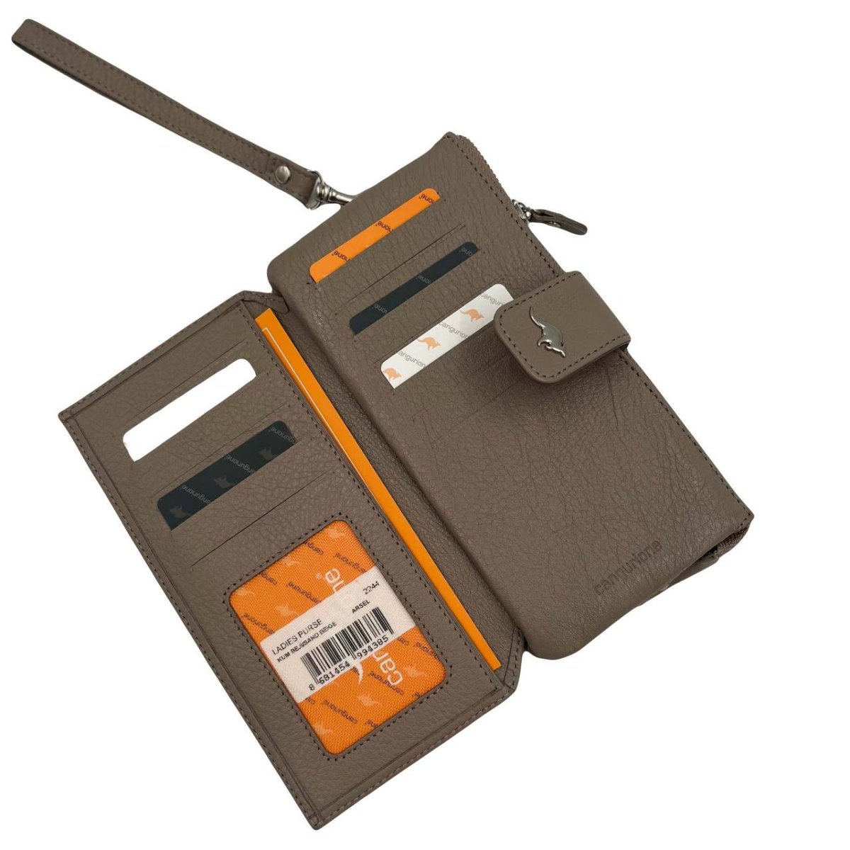 2244 Портмоне женское A/ SAND BEIGE 016 (Бежевый/18,5*9*3/натуральная кожа/CANGURIONE)