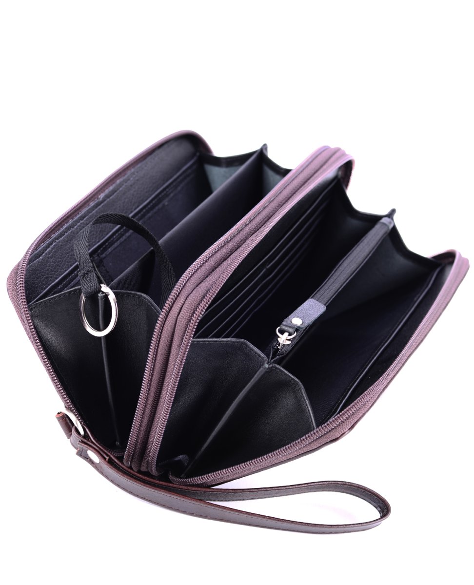 54230 Сумка-клатч CLINT TORONTO кожа коричневый (Коричневый/21*12*4/натуральная кожа/R.Blake)