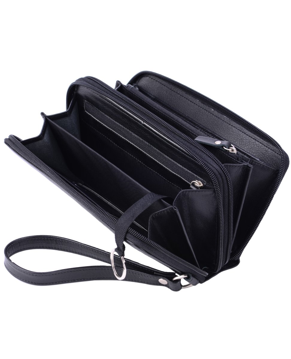 54222 Сумка-клатч CLINT BLACK кожа черный (Черный/21*12*4/натуральная кожа/R.Blake)