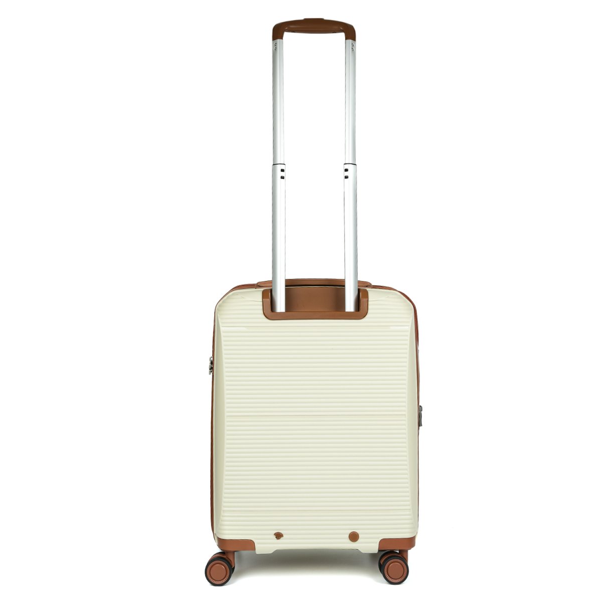 EN1010-24-13 FABRETTI Чемодан 4-х колесный 100% полипропилен (Бежевый/46*67*29/полипропилен/M/FABRETTI)