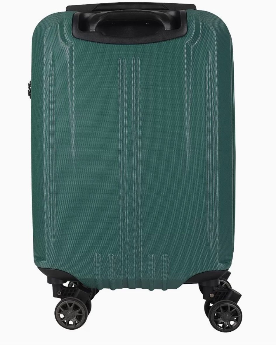 04D-014-420 Чемодан 4-х колесный (Зелёный/36*55*25/поликарбонат/S/2,7 кг/41 литр)