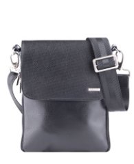 51689 Сумка MORRIS SPORT кожа перфорированная черный (Черный/20*23*2,5/натуральная кожа/R.Blake)