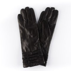 ACUTA03-L-01-7,5 Перчатки кожаные женские Russian Look, черный(М) (м) (Черный/7,5/натуральная кожа/Russian Look)