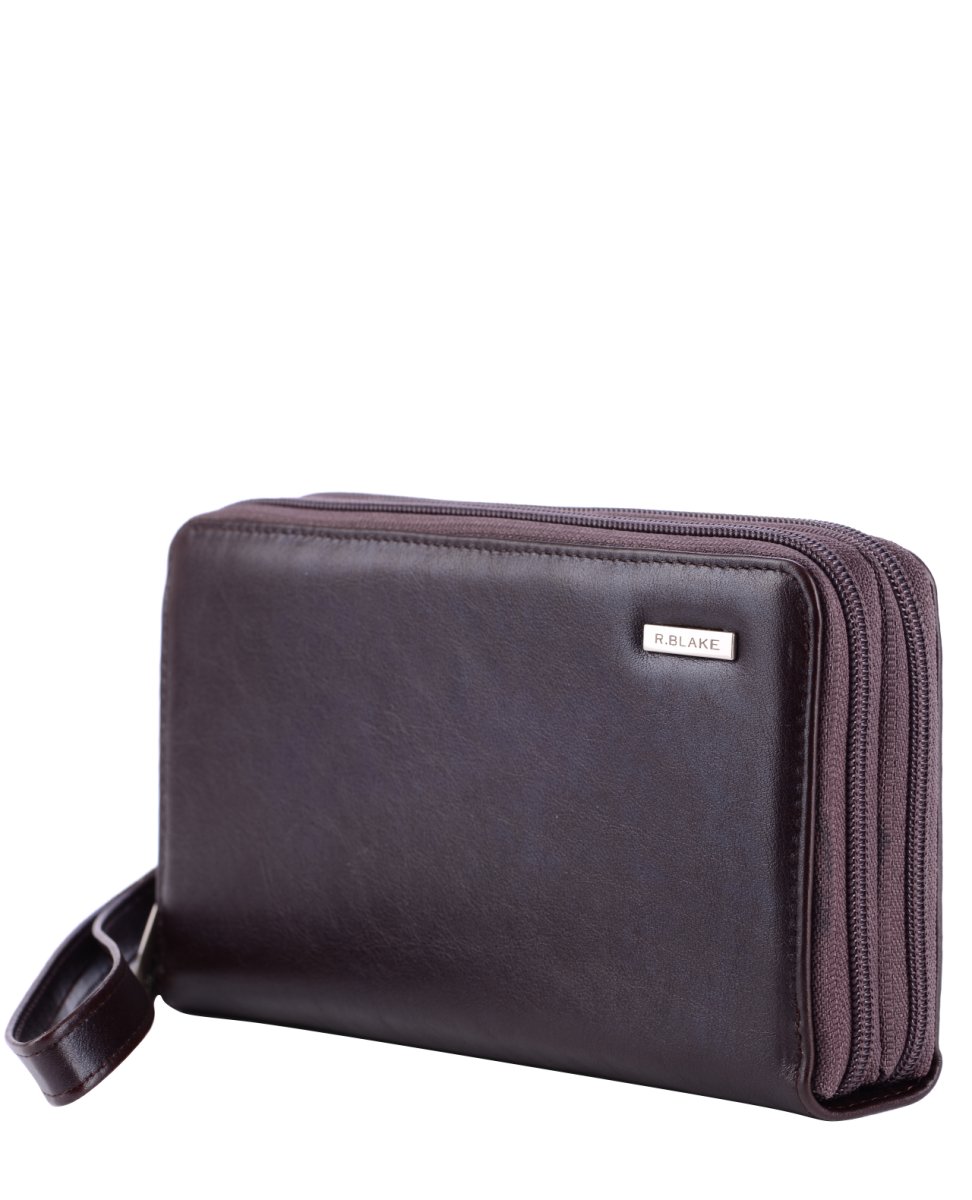 54230 Сумка-клатч CLINT TORONTO кожа коричневый (Коричневый/21*12*4/натуральная кожа/R.Blake)