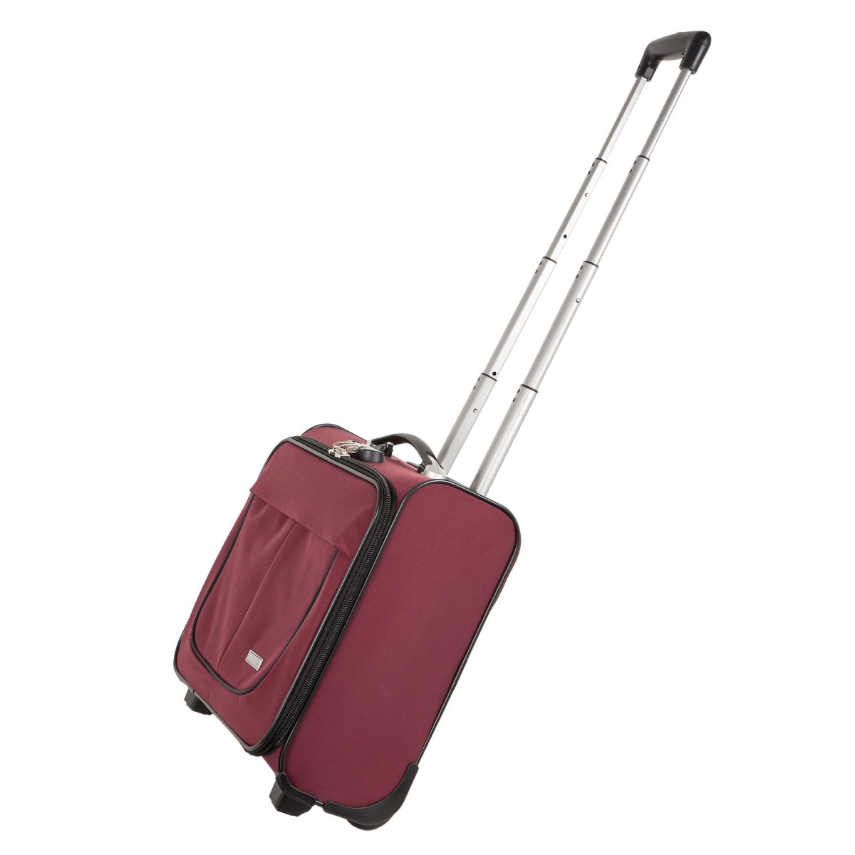 П7108 (черный) сумка Пилотнов.дубл.метал.каркас 2 колеса (Черный/41*39*17/полиэстер/Polar)