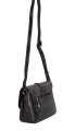 015К Сумка женская натуральная кожа черная (Черный/натуральная кожа/Redmond)
