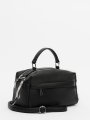 004W 01 Сумка женская экокожа (черный) (черный/28*18*11/экокожа/S.Lavia)