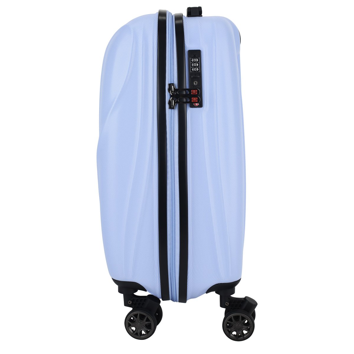 03L-032-420 Чемодан 4-х колесный (Голубой/34*55*24/полипропилен/S/2,2 кг/42 литра/Eberhart)