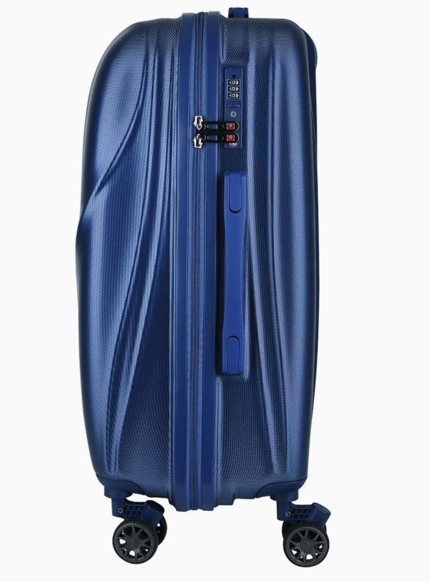 03L-011-424 Чемодан 4-х колесный (Синий/45*67*31/поликарбонат/M/2,9 кг)