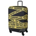 EBH690-M Чехол для чемоданов Warning Tape (чёрный/жёлтый/M/полиэстер/Eberhart)