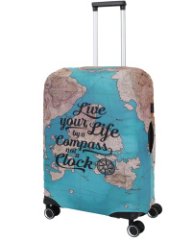 EBH799-M Чехол для чемоданов Compass (бирюзовый/M/спандекс/Eberhart)