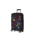 W1080-M FABRETTI Чехол для чемодана 92%полиэстер 8%спандекс (черный/92%полиэстер 8%спандекс/M/FABRETTI)