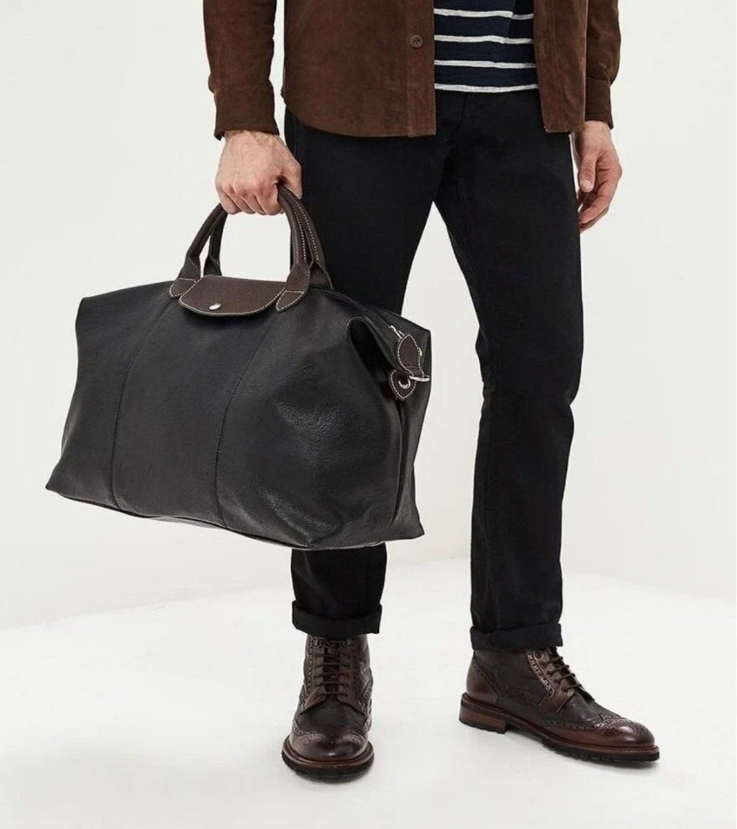 2-277 Сумка дорожная (эко кожа/черный) (черный/45*35*20/экокожа/ANTAN)