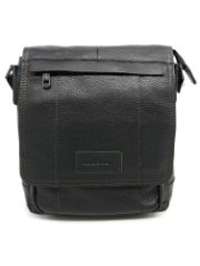 102-82035-1 Сумка мужская кожа (Пеллекон) (черный/23*29*6/натуральная кожа/PELLECON)