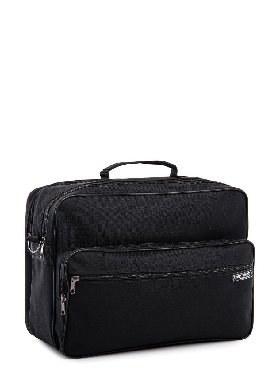 5 Деловая 01 Сумка мужская текстиль (черный) (Черный/текстиль/S.Lavia)