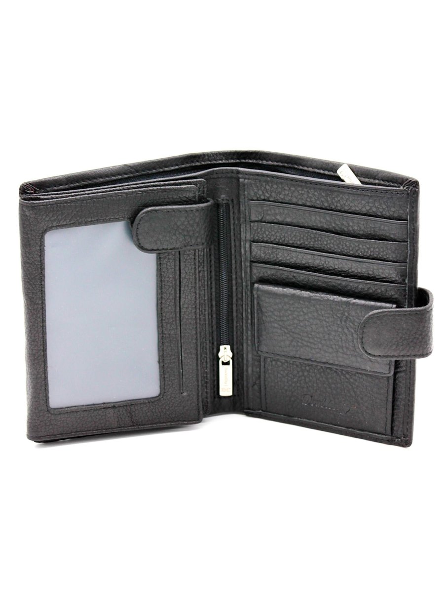 130-DC30-07A Портмоне + автодокументы (Черный/10,5*14*2/натуральная кожа)