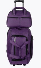 М-5901Б Сумки на колёсах с бьютиком катионик фиолетовый (фиолетовый/56*35*33+28/катионик/NTL Continent)