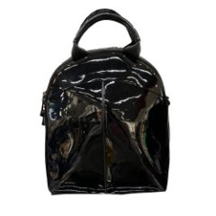 847G Сумка-рюкзак женская натуральная кожа (black лак) (Черный лак/28*31*15/натуральная кожа/Redmond)