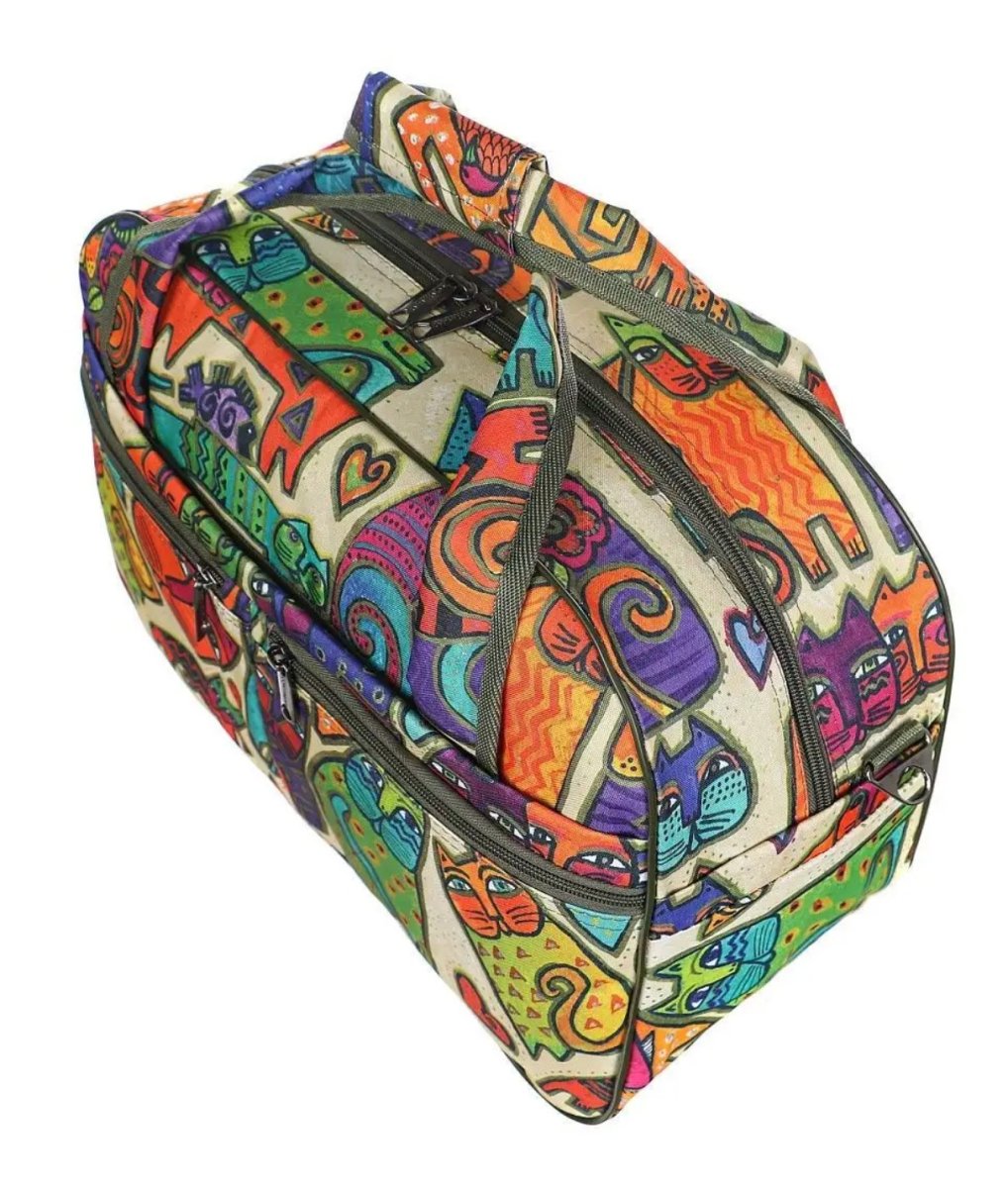 М-506 Саквояж кошки (бежевый) (бежевый/текстиль/NTL Continent)