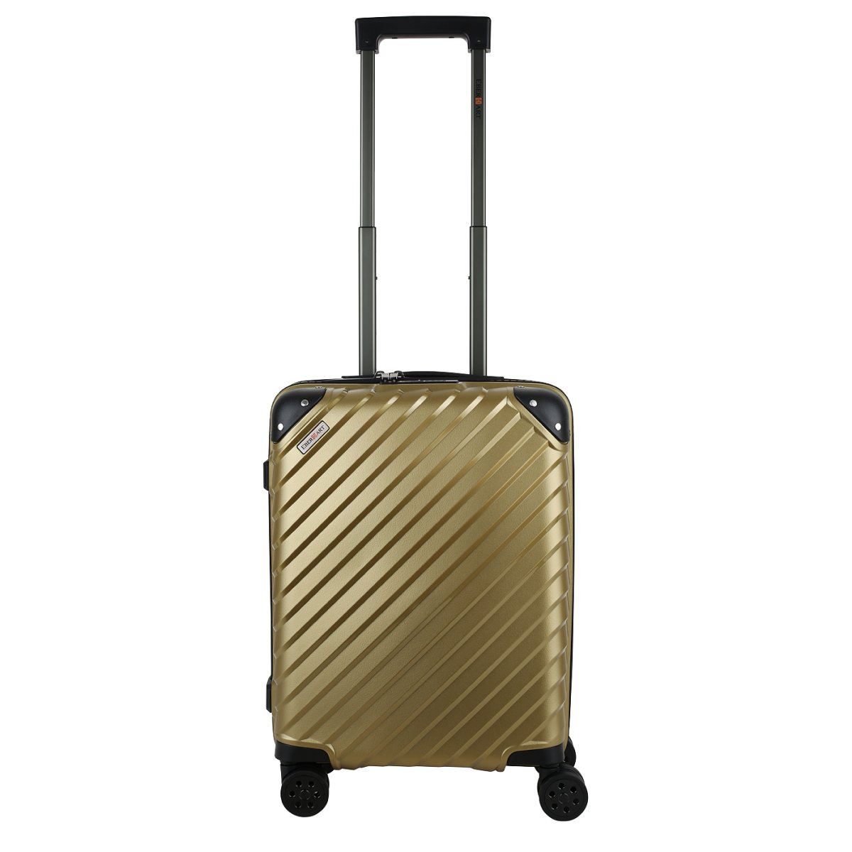 41H-033-420 Чемодан 4-х колесный (Золотой/39*55*20/полипропилен/S/2,5 кг/37 литров/Eberhart)