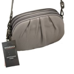 907К Сумка женская натуральная кожа (purple) (Сиреневый светлый/21*15*7/натуральная кожа/Redmond)