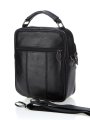 012 Сумка мужская натуральная кожа (Черный/25*22*5/натуральная кожа)