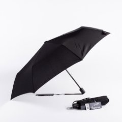 737290 Зонт мужской,3 сл.,полный автомат,ручка пласт. прямая (черный/8-55/эпонж/Goroshek)