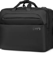 2412 (BLACK) Портфель-рюкзак c расширением ARISTOCRAT (черный/45*32*15/20/полиэстер/L/1,375 кг/20 литров/ARISTOCRAT)