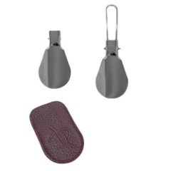 102-718-46 Рожок для обуви в чехле (Пеллекон) (темно-бордовый/5*8/PELLECON)