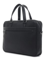 3435 Сумка мужская чёрная (Черный/искусственная кожа)