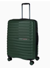 46D-014-420 Чемодан 4-х колесный (Зелёный/38*55*20/полипропилен/S/2,1 кг/35 литров/Eberhart)