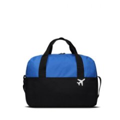 2-319 Сумка дорожная (Текстиль ПЭ/сине-черный) (синий/чёрный/41*28*19/текстиль/ANTAN)