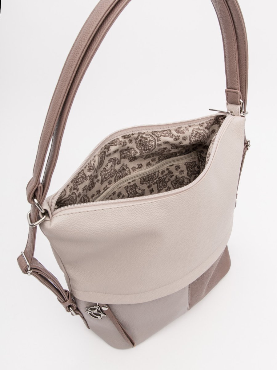 1494 93 86/93 26 Сумка-рюкзак женская (светло бежевый/28*30*13/экокожа/S.Lavia)