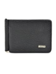 130-DC31-11J/A Зажим для денег (чёрный) (Черный/11*8*0,5/натуральная кожа/Doublecity)